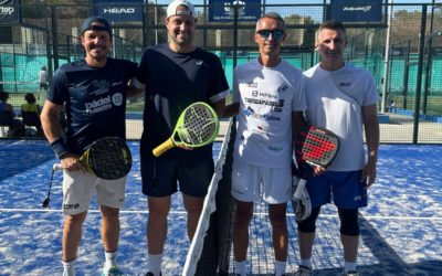 Imagen de Ñoño Martinez y Manuel Linares terceros de España en Padel Master +45