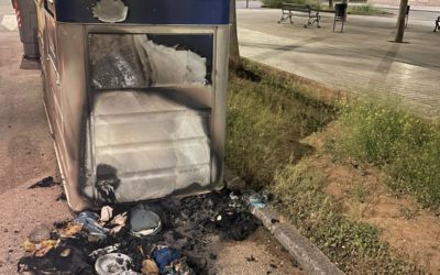 Imagen de Resurja registra en 2023 el incendio de 380 contenedores por el depósito de cenizas encendidas y actos de vandalismo