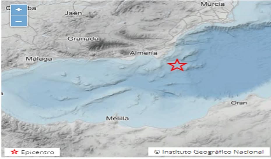 Imagen de Un terremoto sacude parte de Andalucía