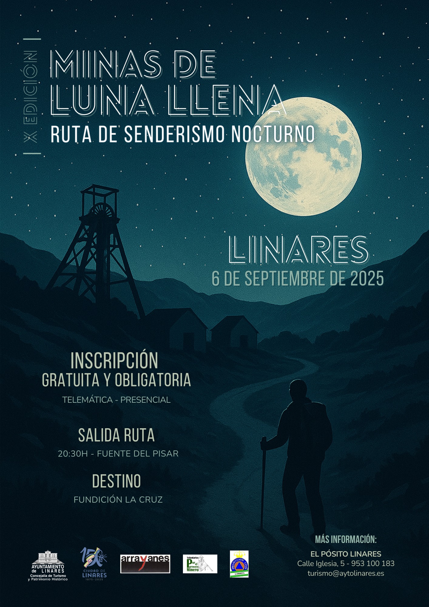 Imagen de Linares se ilumina con la X Ruta Nocturna “Minas de Luna Llena”