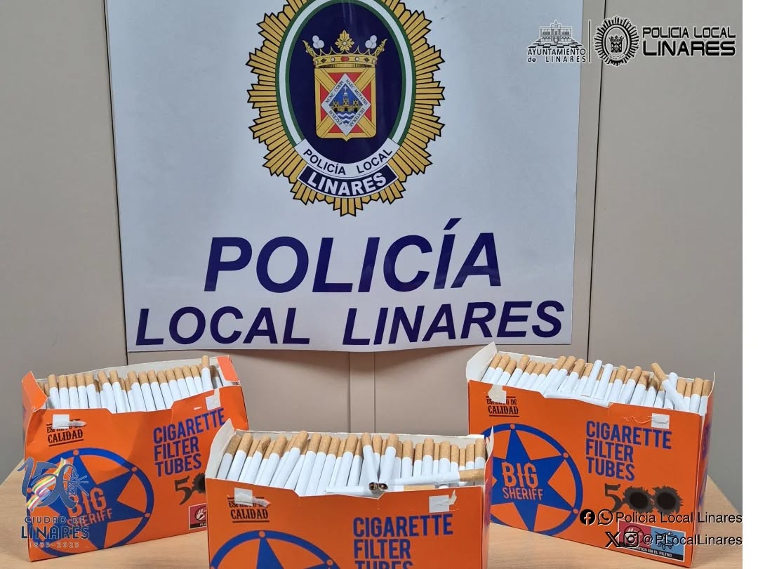Imagen de La Policía Local de Linares interviene tabaco de contrabando destinado a la venta ilegal