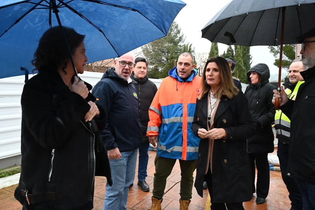 La alcaldesa de Linares acompaña a la consejera de Sostenibilidad en la evaluación de los daños tras las intensas lluvias