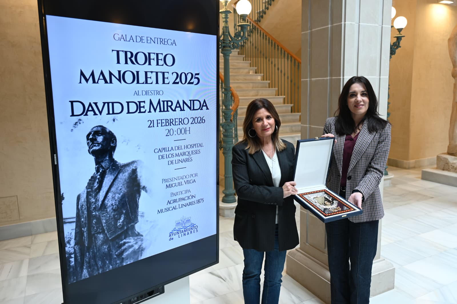 Imagen de Linares entrega este sábado el Trofeo Manolete 2025 a David de Miranda