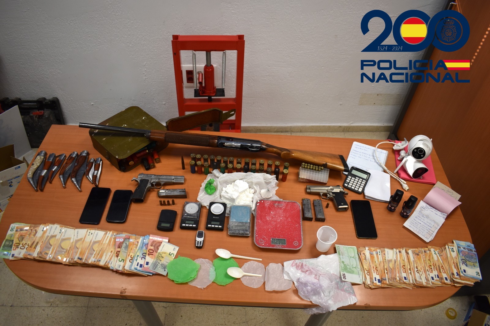La Policía Nacional detiene a cuatro personas de un clan familiar dedicado al tráfico de drogas