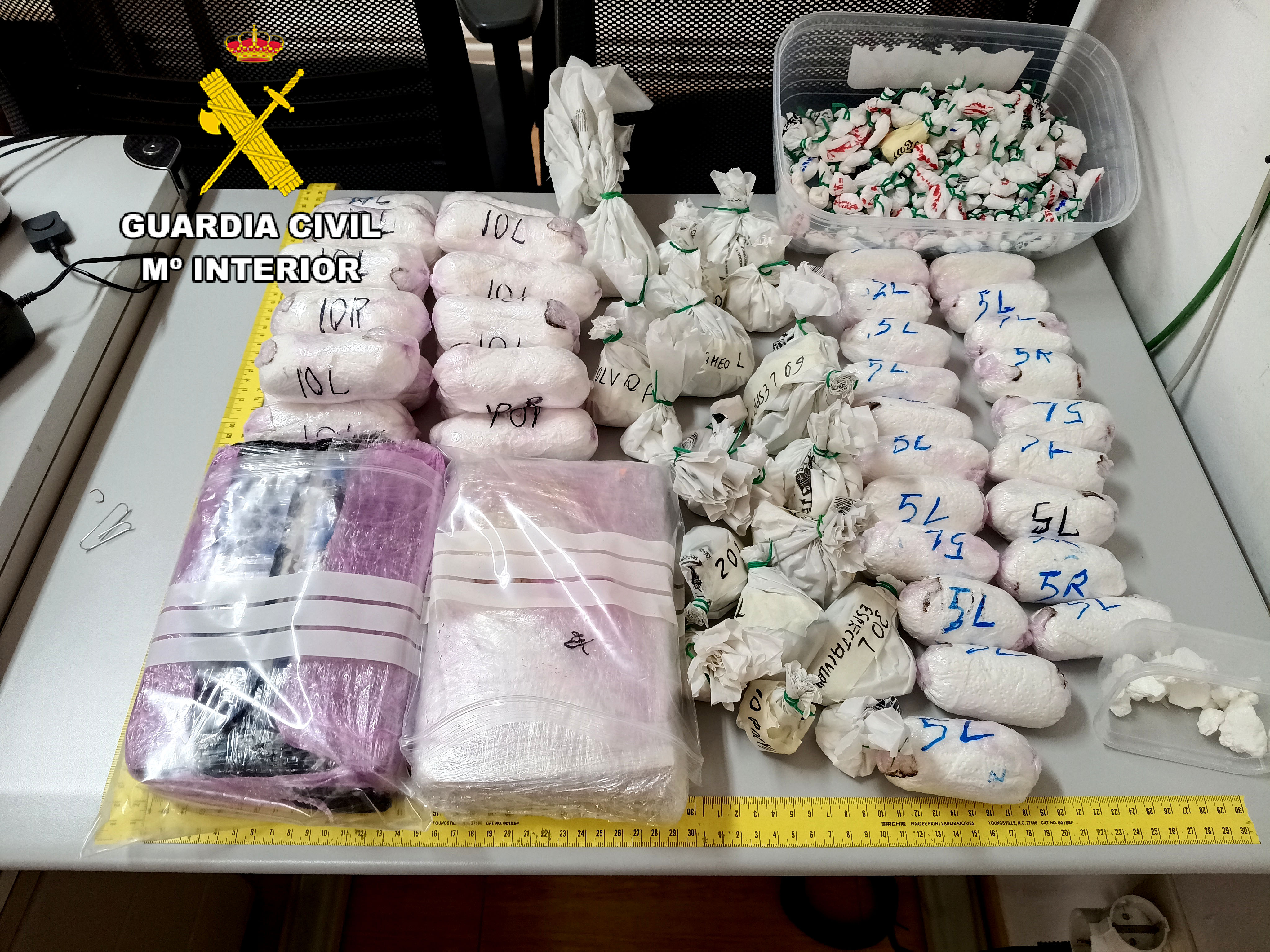 La Guardia Civil desmantela un punto de venta de droga en la provincia de Jaén